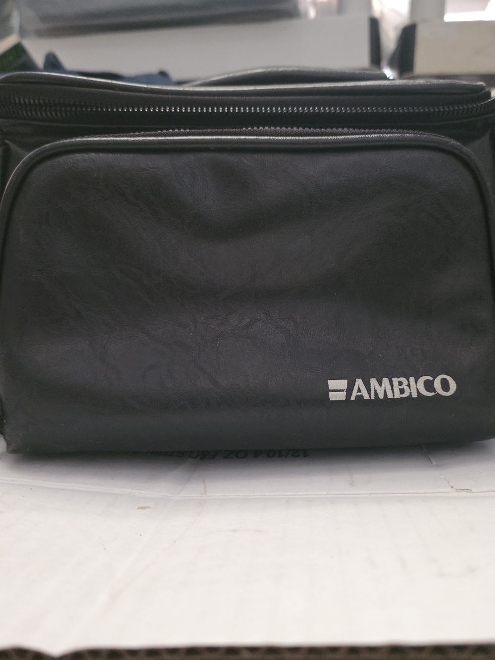 Ambico Men's Black Travel Toiletry Bag